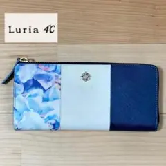 Luria 4℃ ルリアヨンドシー 長財布 花柄 L字ファスナー 希少品