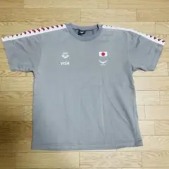 アリーナ　arena　日本代表　ワールドカップ2006　Tシャツ　グレー　水泳