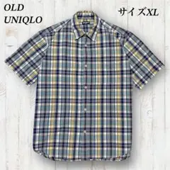 OLD UNIQLO 半袖シャツ　90s 紺タグ