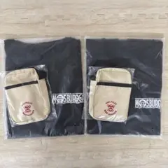 モスバーガー×ワンピース オリジナルTシャツ ミニショルダーバッグ4点セット