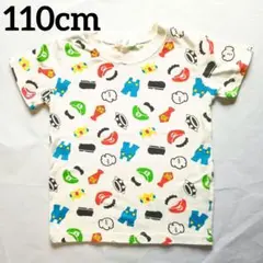BANDAI マリオ 総柄プリント 半袖Tシャツ 110cm USJ ルイージ