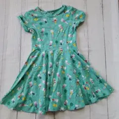 フルーギ　frugi　ワンピース　ねこ　サーキュラースカート 110～116cm