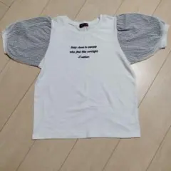 Lovetoxic ホワイト Tシャツ パフスリーブ