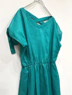 最終値下げ　新品　martinique マルティニーク ワンピース　リネン　麻