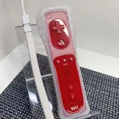 【フルメンテナンス】Wii WiiU リモコンプラス レッド 赤色 ジャケ紐 a