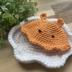 ぬい服　メンダコ帽　オレンジ