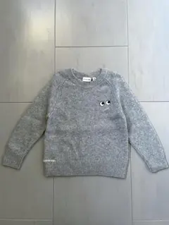 ANYA HINDMARCH プレミアムラムクルーネックセーター 110 グレー