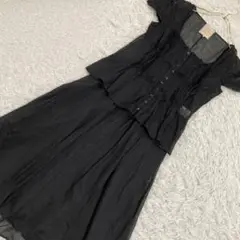 Sybilla セットアップ ブラウス スカート ブラック M 透け感 上品
