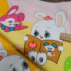 キャンプうさぎちゃん　くまちゃん　昭和レトロ生地
