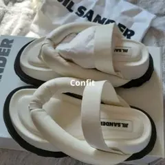 Jil sander クロスストラップ プラットホームサンダル size 35