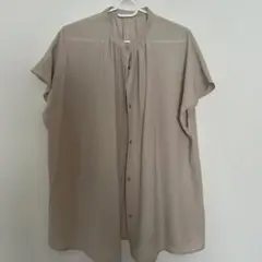 GU ベージュ 半袖シャツ XLサイズ