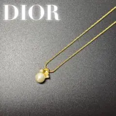 美品★DIOR ネックレス　ゴールド/金　パール