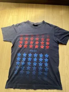 DIESEL 星柄プリント Tシャツ L