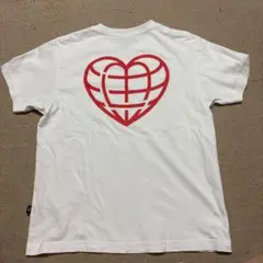 LMC heart globe tee white tシャツ ホワイト 短丈