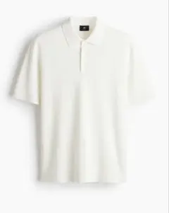 H&M ホワイト ポロシャツ 半袖