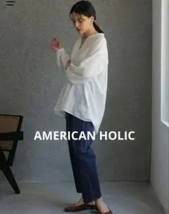 定価4,900円【AMERICAN HOLIC】ピンタックスキッパーチュニック