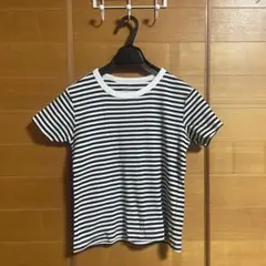 MUJI 白黒ボーダー 半袖Tシャツ Mサイズ