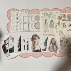 女の子ステッカー.GGAGGONGステッカー.メモ100枚