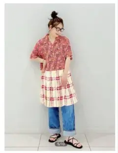 美品✨ ユニクロ マルニ コラボ 花柄 ワンピース M