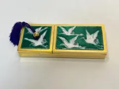 七宝焼 印鑑ケース　鶴