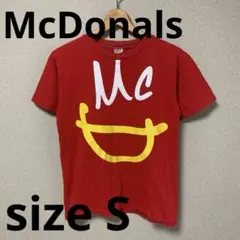 【マクドナルド】ロゴ総柄 ユニフォーム　サッカーシャツ◆古着ヴィンテージTシャツ マクドナルド】ロゴ総柄 ユニフォーム サッカーシャツ◇古着