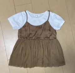 グローバルワーク Tシャツ ワンピース　プティマイン ブランシェス　120