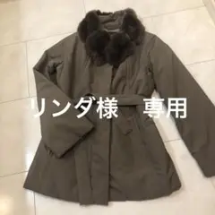 良品 ロロピアーナ チンチラ襟付きハーフコート