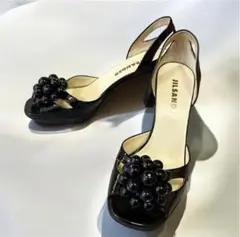 美品　ジルサンダー　JILSANDER（35）エナメルパンプス　ハイヒール　黒