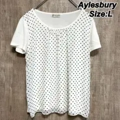 Aylesbury アリスバーリー 東京スタイル　半袖 ドット　L