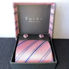Furbo design ピンク ストライプ ネクタイセット　【新品未使用✨】