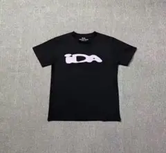 ida sply ブラックTシャツピンクロゴ