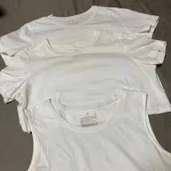 無印良品　ホワイト半袖Tシャツ2点とタンクトップ1点　まとめ売り