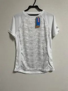 【未使用】Mizuno 迷彩柄 ホワイト Tシャツ 半袖　UVカット　L