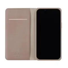 iPhone14Plus 手帳型 耐衝撃 グレージュ マグネット式 カード収納