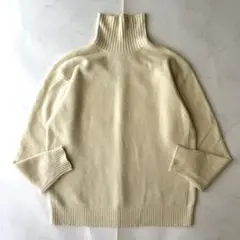美品 walenode カシミヤ100% タートルネック ニット イエローM相当