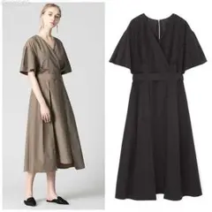 新品未使用☆ADORE ライトコンパクトバックベルトワンピース