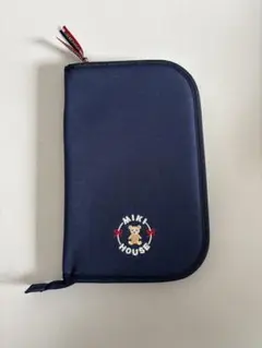 MIKI HOUSE 母子手帳ケース ネイビー