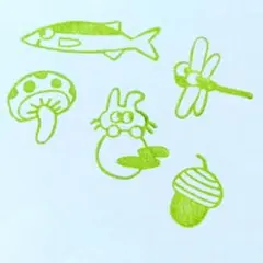 H68■秋のセット 消しゴムはんこ