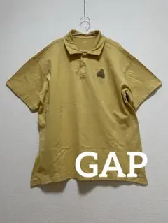 GAP◆メンズポロシャツ◆くまちゃんイエロー◆襟付きTシャツ