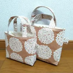 ミニミニトート　コットンこばやし(花柄)　2個セット
