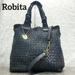 【Robita】イントレチャート レザー2WAY トートバッグ 肩掛け