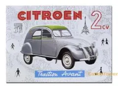 アメリカンレトロ　カンブリキ看板　CITROEN