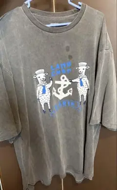 XL グラニフ ラムチョップ マリン ビッグシルエットピグメント Tシャツ 中古