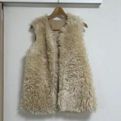 【美品】ボア・ファー ベスト