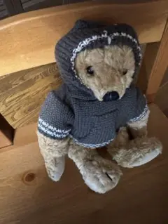 Teddy Bear フード付きセーターのクマのぬいぐるみ