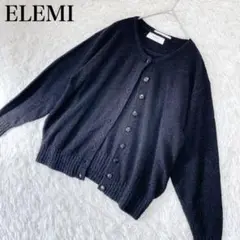 ELEMITENDER ニット　アンサンブル　M　黒　カーディガン　a322
