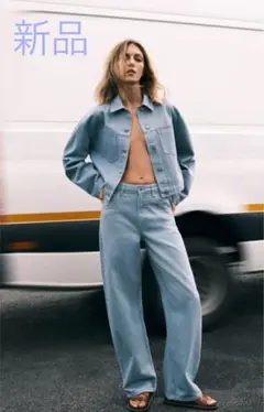 新品タグ付き1万1千円！ZARA ザラ＊テーパード ミッドライズデニム　36