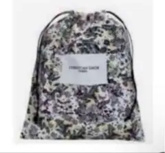 DIOR♡ 2021 ホリデー限定ボタニカル柄 巾着ノベルティ　ネームタグ付き