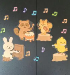 壁面飾り（森の音楽家）