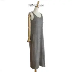 【FilMelange】 ノースリーブ カットソーワンピース タンクワンピース